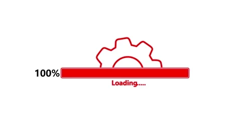 Loading bar animation and wheel spinning animation. Stock Footage 333888051