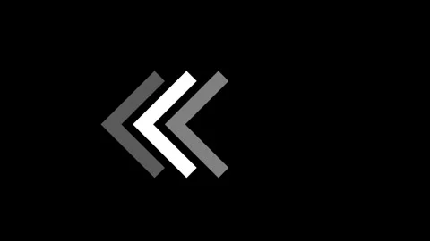 Loading bar animation with arrows isolated on black background Stock Footage 277532646