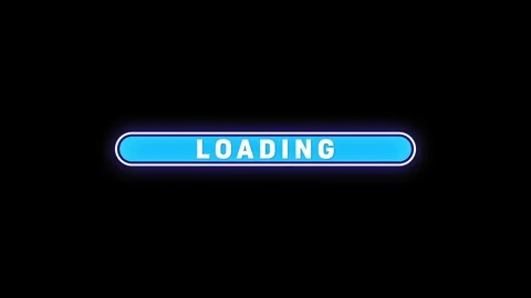 Loading Bar Animation On Black Background Stock Footage 307495260