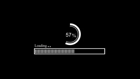 Loading Bar Animation with Continuous Waiting Progress Movement Stock Footage 337070205