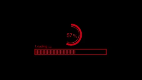 Loading Bar Animation with Continuous Waiting Progress Movement Stock Footage 337070206