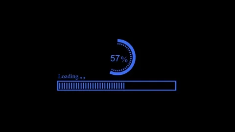 Loading Bar Animation with Continuous Waiting Progress Movement Stock Footage 337070220