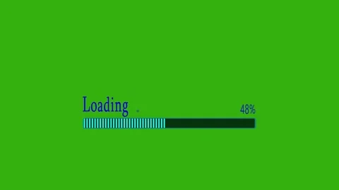 Loading bar animation isolated on a green background. Simple Loading bar . 動画素材 290014847