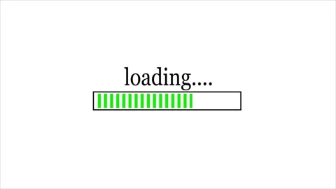 Loading bar animation isolated on a white background. Stock Footage 297834261