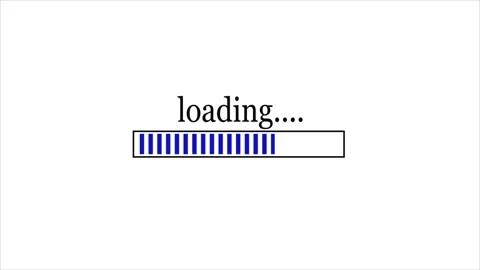 Loading bar animation isolated on a white background. Stock Footage 297834266