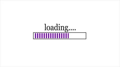Loading bar animation isolated on a white background. Stock Footage 297834285