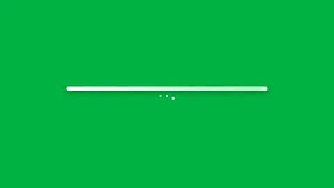 Loading bar animation moving steadily across a bright green screen background Stock Footage 346735747