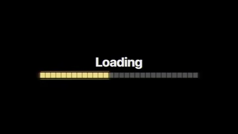 Loading bar animation with processing percentage 0-100, alpha channel Stock Footage 297480512