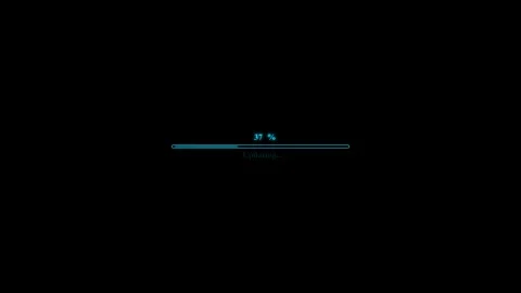 Loading bar animation, Progress bar video concept Stock Footage 262403107