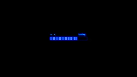 Loading bar animation, Progress bar video concept Stock Footage 262403162