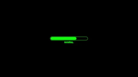 Loading bar animation, Progress bar video concept Stock Footage 262403193