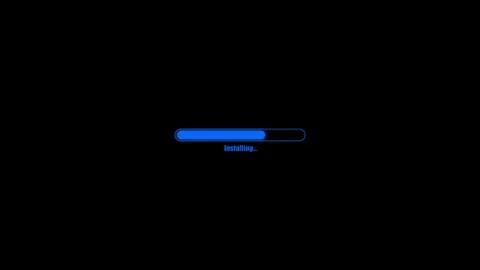 Loading bar animation, Progress bar video concept Stock Footage 262403194