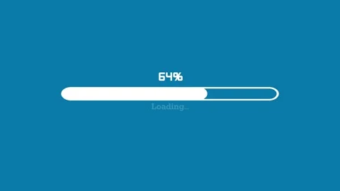 Loading Bar Animation Progress UI Design. Stockbeeldmateriaal 336620691