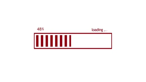 Loading Bar Animation Showing Progress, Smooth Loading Animation with Progr.. Stockbeeldmateriaal 310200911