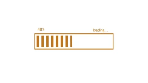 Loading Bar Animation Showing Progress, Smooth Loading Animation with Progr.. Vídeos de archivo 310200933