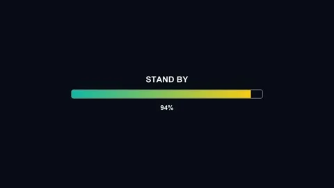 Loading bar animation showing progress during video editing process for vid.. Stock Footage 325885863