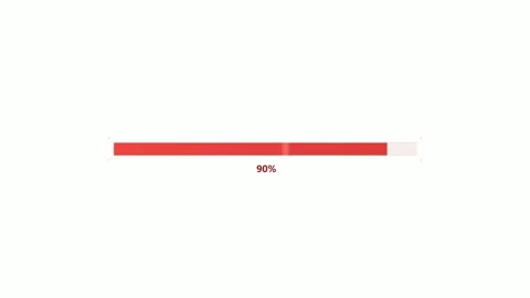 Loading bar animation showing progress reaching one hundred percent complet.. Stock Footage 327983029