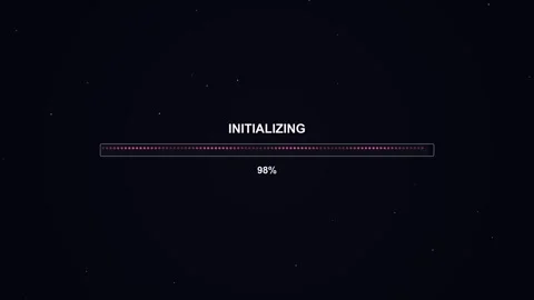 Loading bar animation shows progress for video cutter software during file .. Stock Footage 325887619