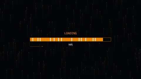 Loading bar animation shows progress for video editing software and web des.. Stock Footage 327745454