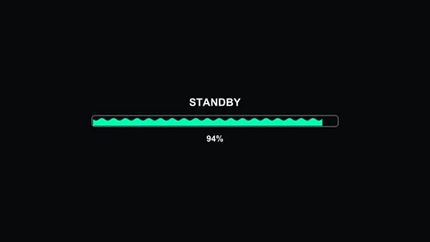Loading bar animation shows video cutter progress at 100 percent indicating.. Stock Footage 325885612