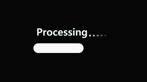 Loading bar animation with simple progress. Loading bar data processing ind.. Stock Footage 337568516