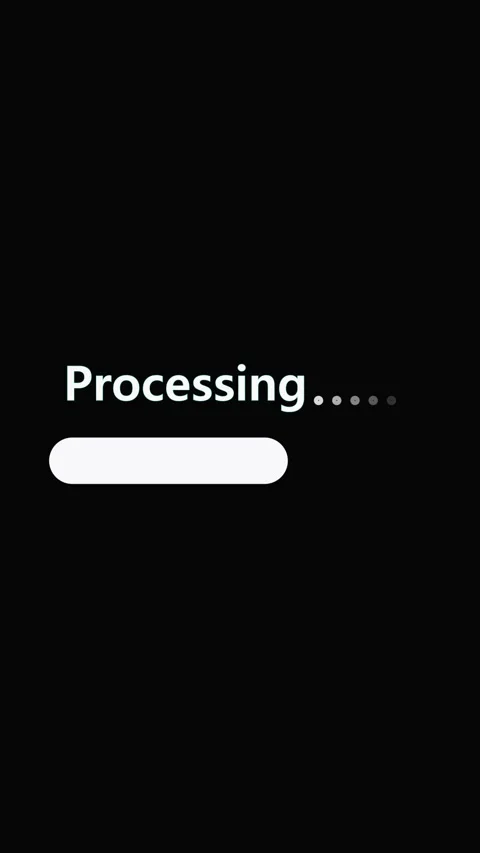 Loading bar animation with simple progress. Loading bar data processing ind.. Stock Footage 346049599
