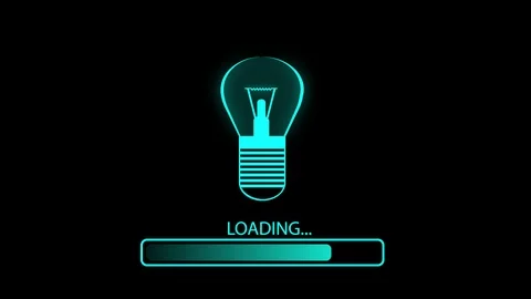 Loading bar animation. Status bar. Cartoon Stock Footage 121191204