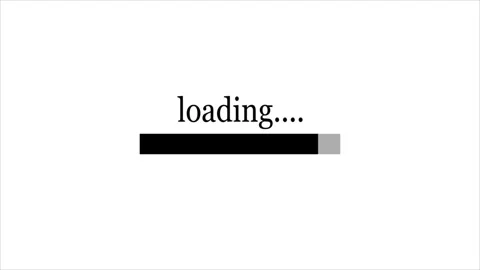 Loading bar animation video with white background. Stock Footage 297834230