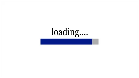 Loading bar animation video with white background. Stock Footage 297834250