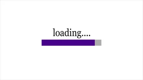 Loading bar animation video with white background. Stock Footage 297834260