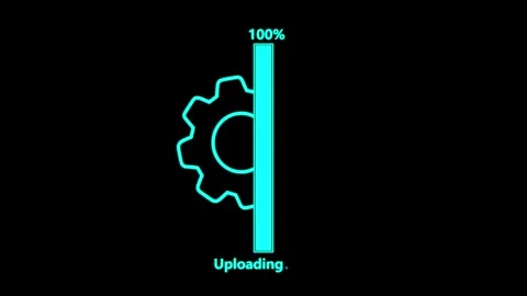 Loading bar animation. wheel spinning animation. Stock Footage 333888053