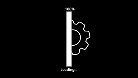 Loading bar animation. wheel spinning animation. Stock Footage 333888055