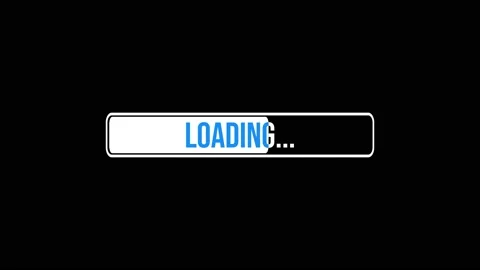 Loading bar on black and chromakey background video Stock Footage 165653622