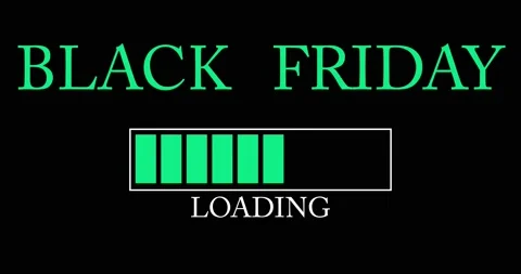 Loading Bar with Black Friday text Stock Footage 220107266