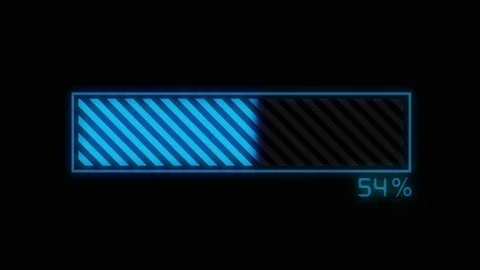 Loading bar Blue Stock Footage 82214192
