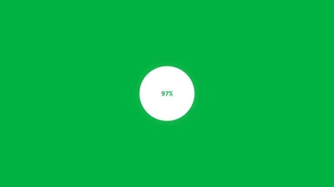 Loading bar circle animation displaying progress percentage Video stock 346735737