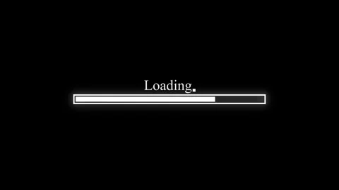 Loading bar collection 1Loading indicator on black background Stock Footage 292362781