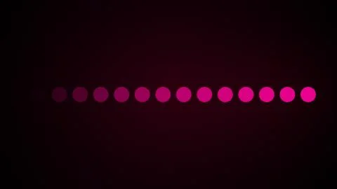 Loading bar, computer generated. Serial appearance and disappearance of points 库存插图
