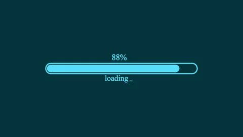 Loading bar concept. progress bar flat design Stock Illustration