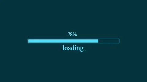 Loading bar concept. progress bar flat design Stock Illustration