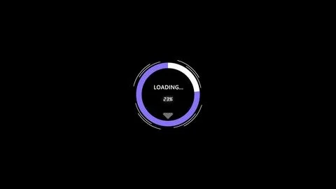 Loading bar counting icon on black background. Stockfoto's