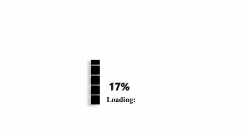 Loading bar counting icon on a white color background. Stockfoto's