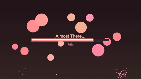 Loading bar design element for video creation and website development project Stock Footage 323523368