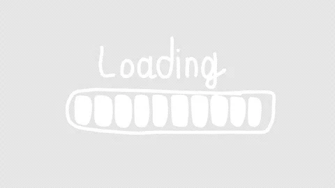 Loading bar doodle animation. Video clip with alpha channel. Stock Footage 311321377