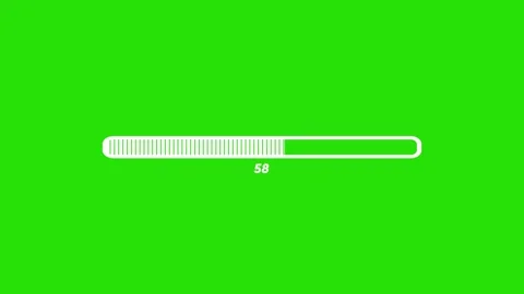 Loading bar downloading bar green screen Stock Footage 293297299