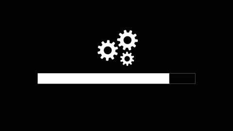 Loading bar downloading barloading screen pixelated Stock Footage 139379701