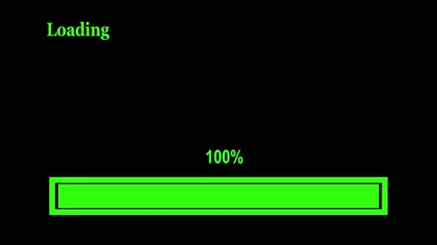 Loading bar downloading barloading screen progress animation Loading Transfer Stock Footage 170082483