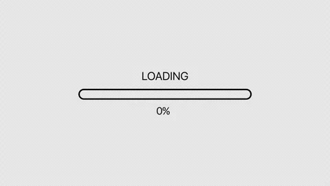 Loading bar downloading progress animation. Stock Footage 340078605
