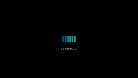 Loading bar downloading progress animation. Futuristic progress loading bar 0 스톡 일러스트