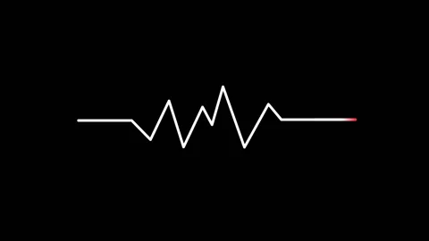 Loading bar electrocardiogram   screen pixelated progress animation in black bac Stock Footage 141107423